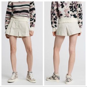 Rag & Bone Ivory Millie Tailored Mid Rise Shorts